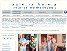 Tablet Screenshot of galeriaaniela.com.au